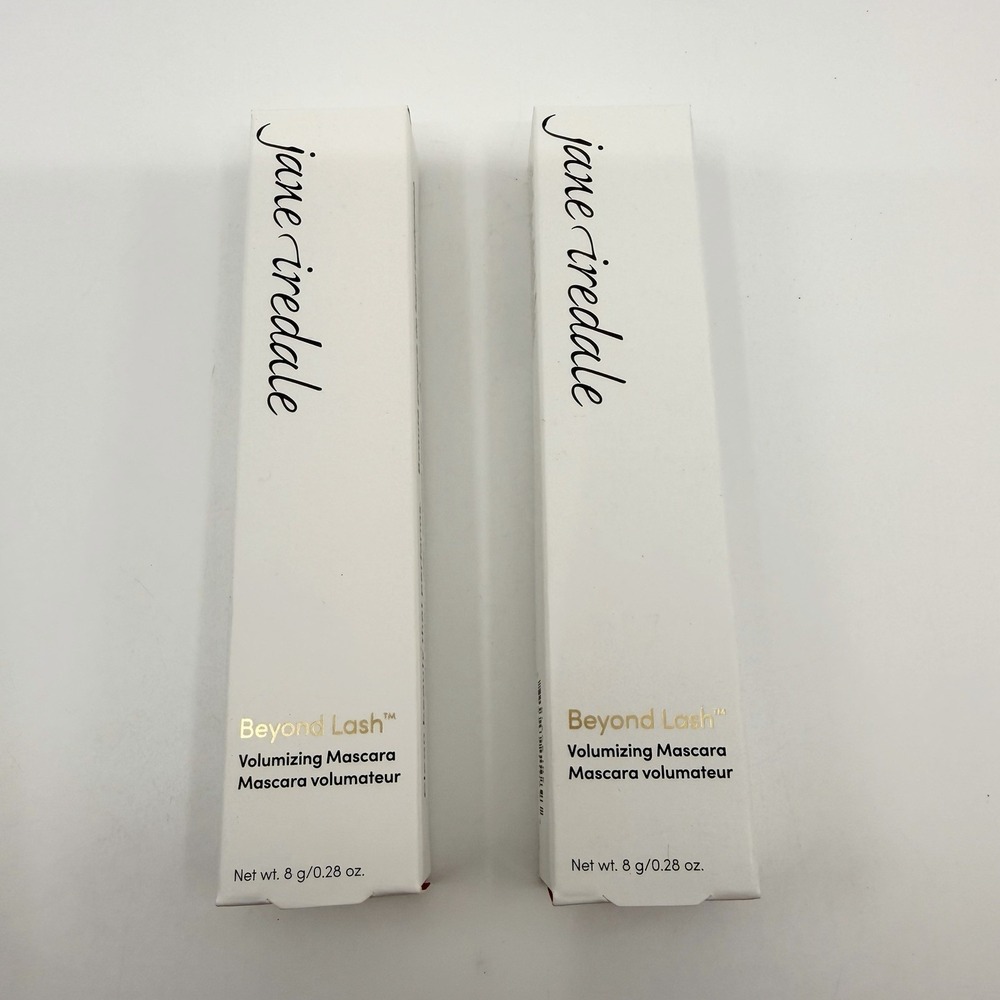 Jane Iredale Set of 2 BEYOND LASH Volumizing MASCARA BLACK INK Sealed NEW